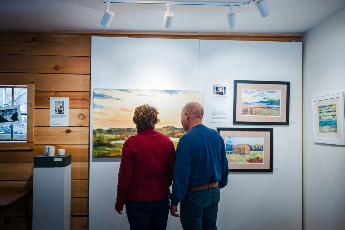 An art gallery in the Lake Champlain Region.