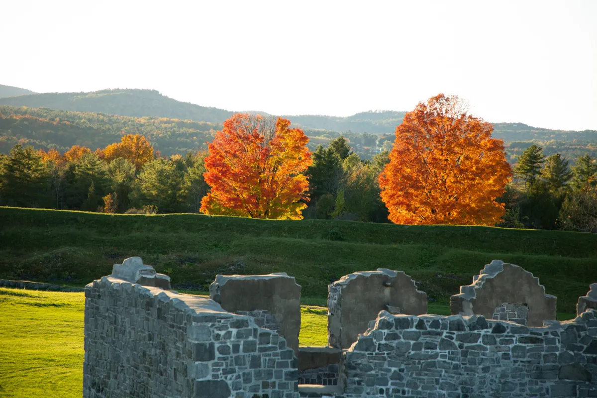 Crown Point State Historic Site in the fall.
