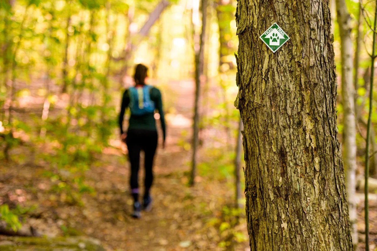 woman hiking