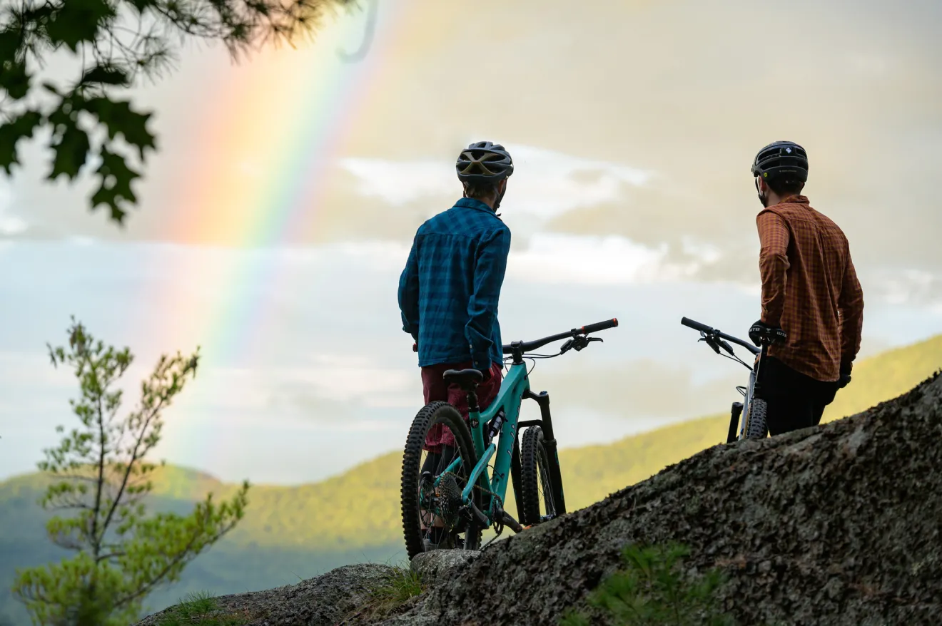 Mountain biking at Otis Mountain.