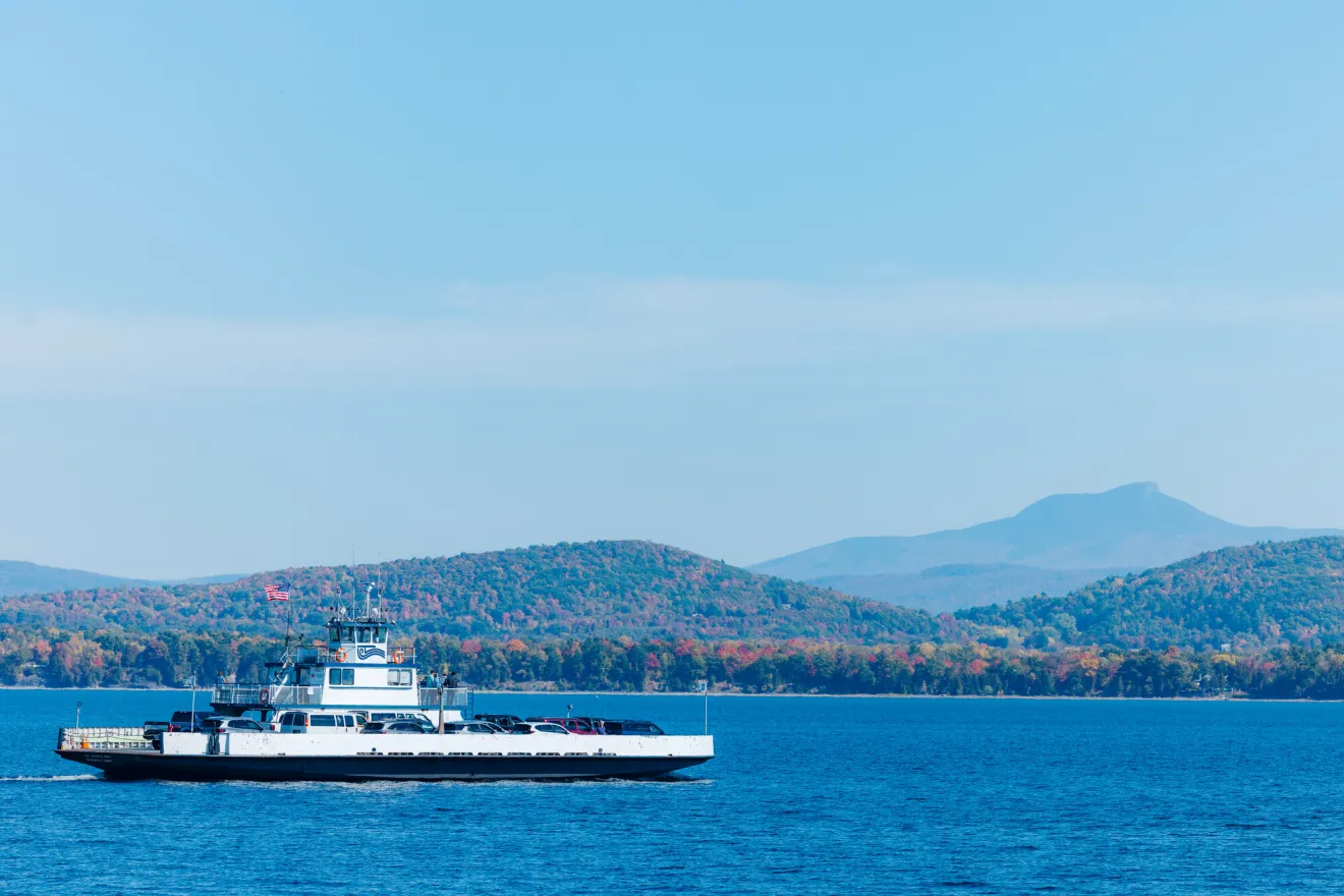 The Essex ferry in the fall.