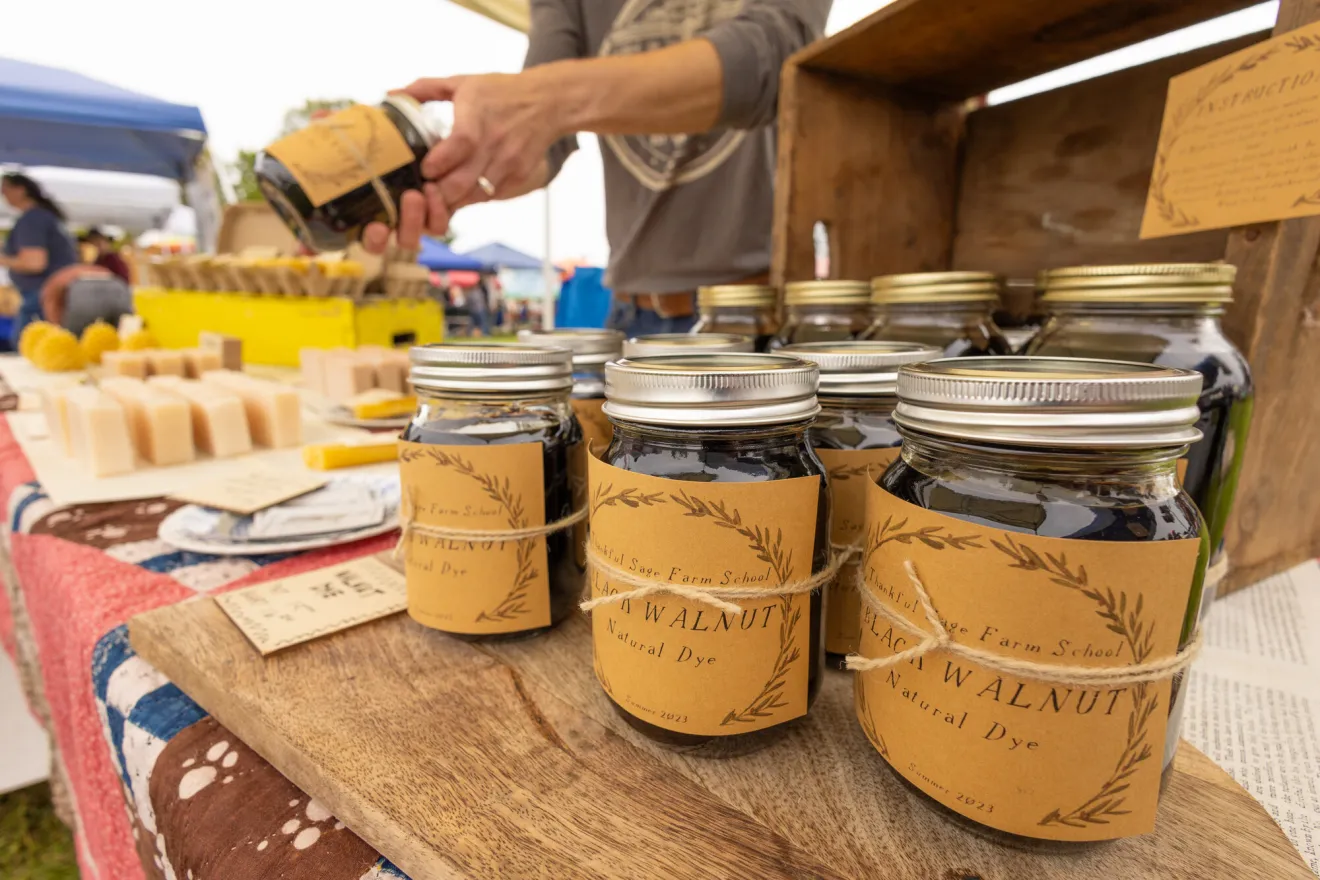 A farmers' market in the Lake Champlain Region.