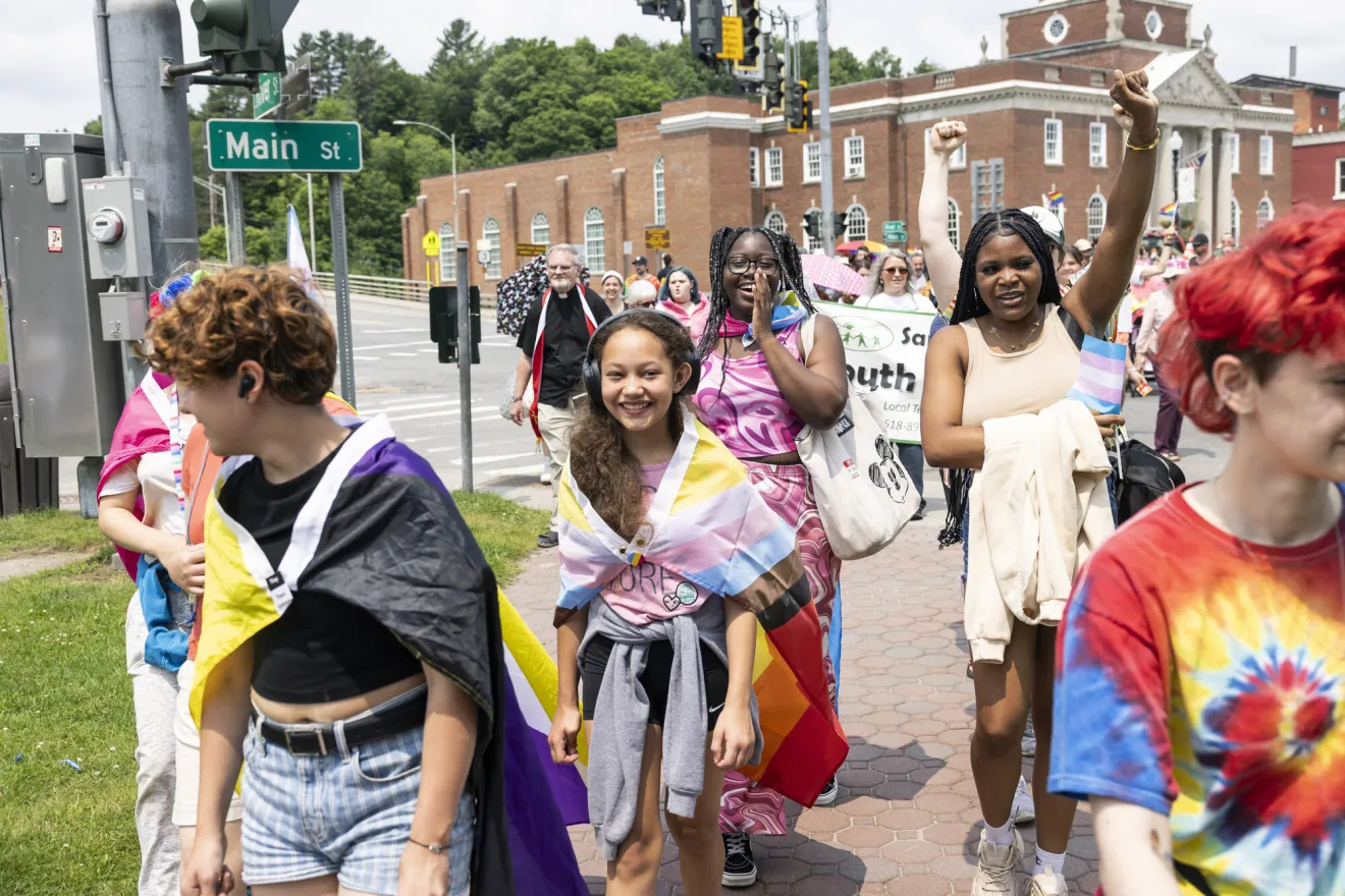 people enjoying pride parade