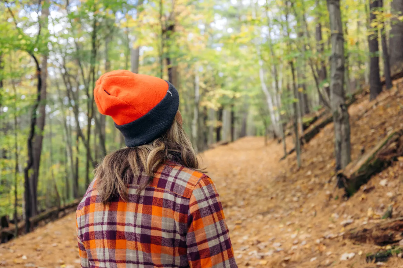 Safe hiking during hunting season.