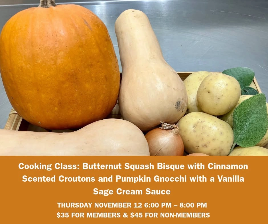 cooking class flyer