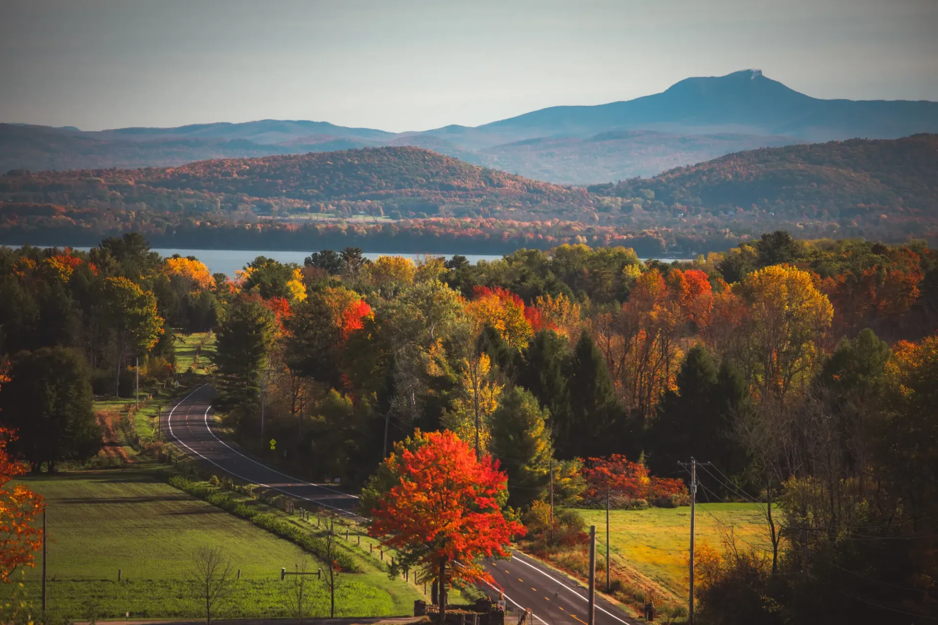 fall foliage over the lcr region