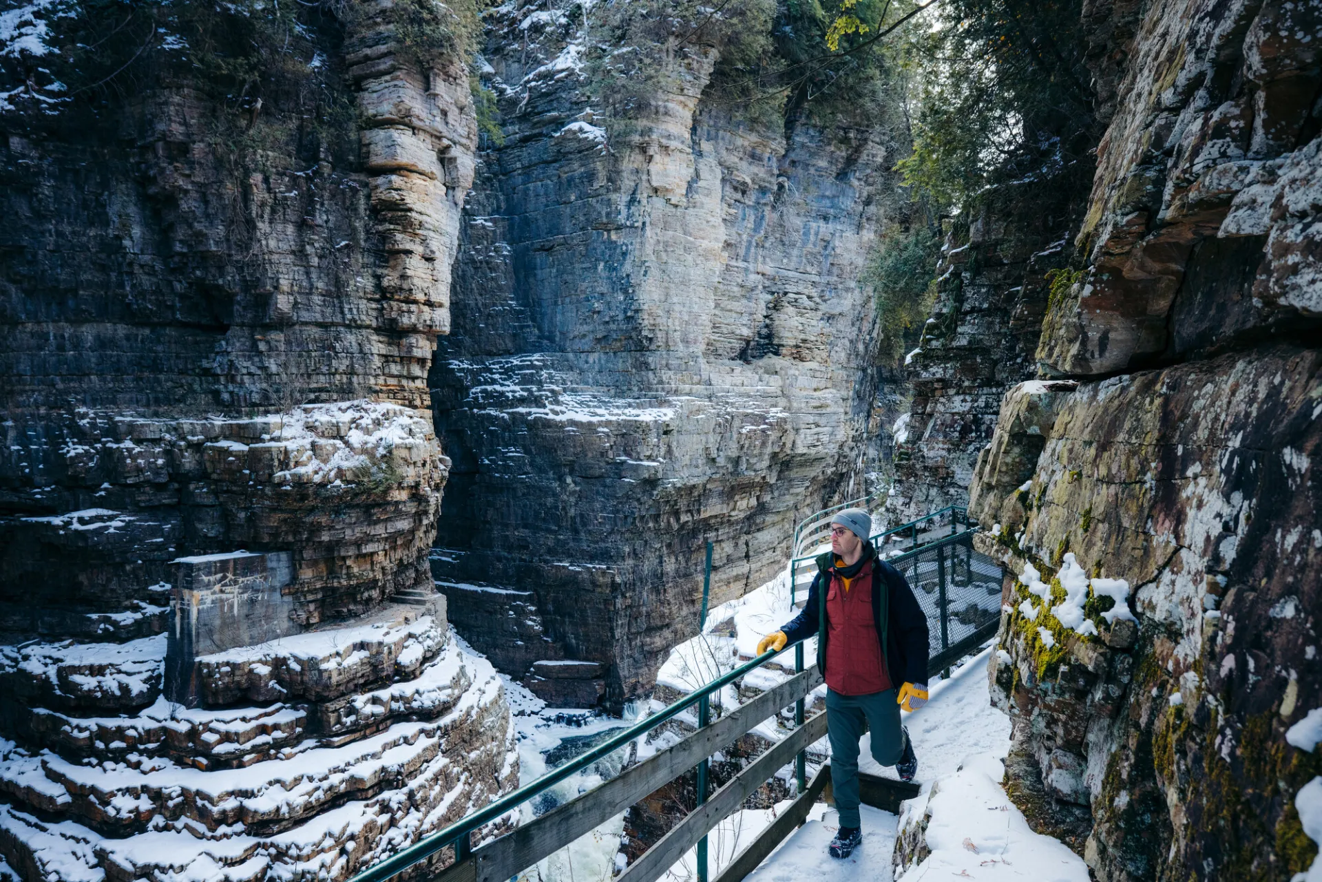 Ausable Chasm winter