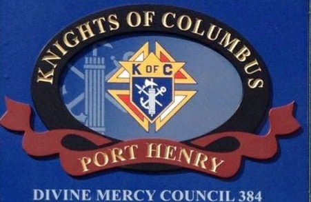 Knights of Columbus logo with Port Henry