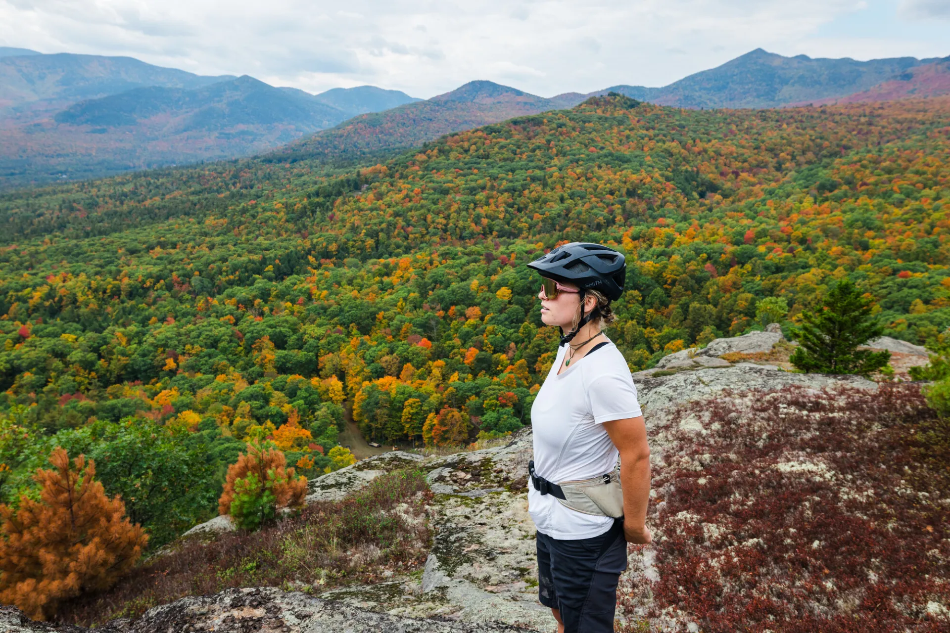 Fall gravel biking in the Lake Champlain Region.