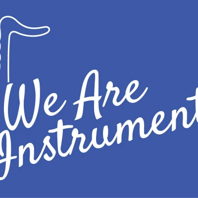 We are instrumental with a one line illustration of a saxophone.