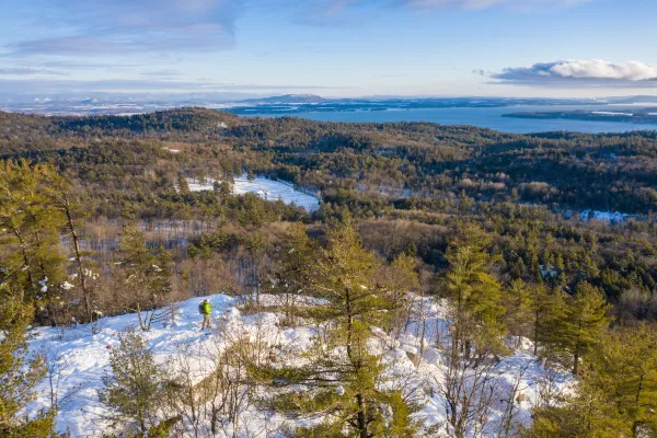 The view from a winter summit