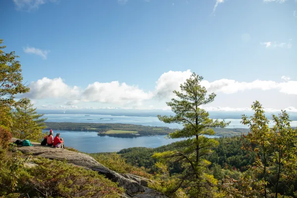  Rattlesnake Mountain views extend all the way to the "big lake," Lake Champlain, and the Green Mountains across it.