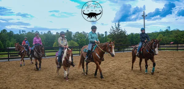people horseback riding