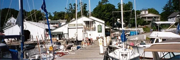 View of Essex Marina from the dock.