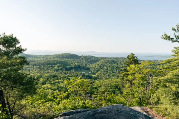A spring mountain view