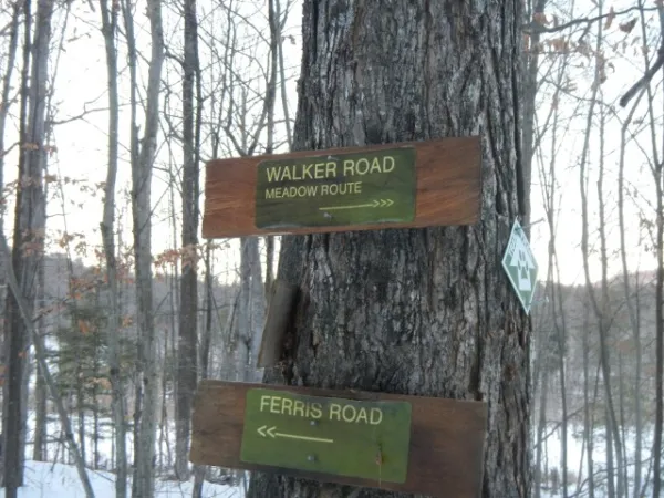 Trail signs along the Bobcat Trail
