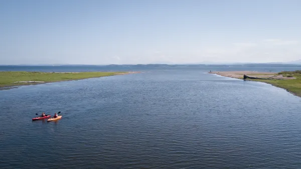 Plenty of room to explore the shore.