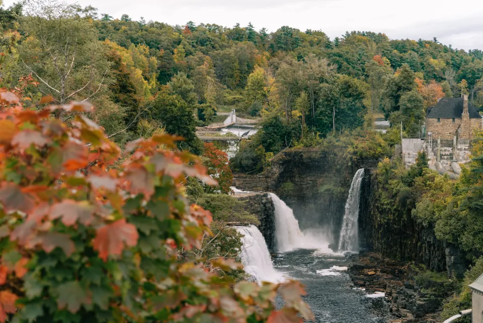 ausable chasm in fall
