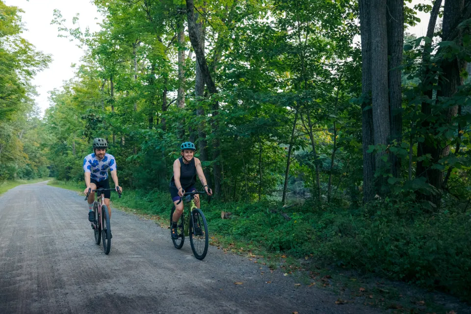 Gravel biking in the Lake Champlain Region.